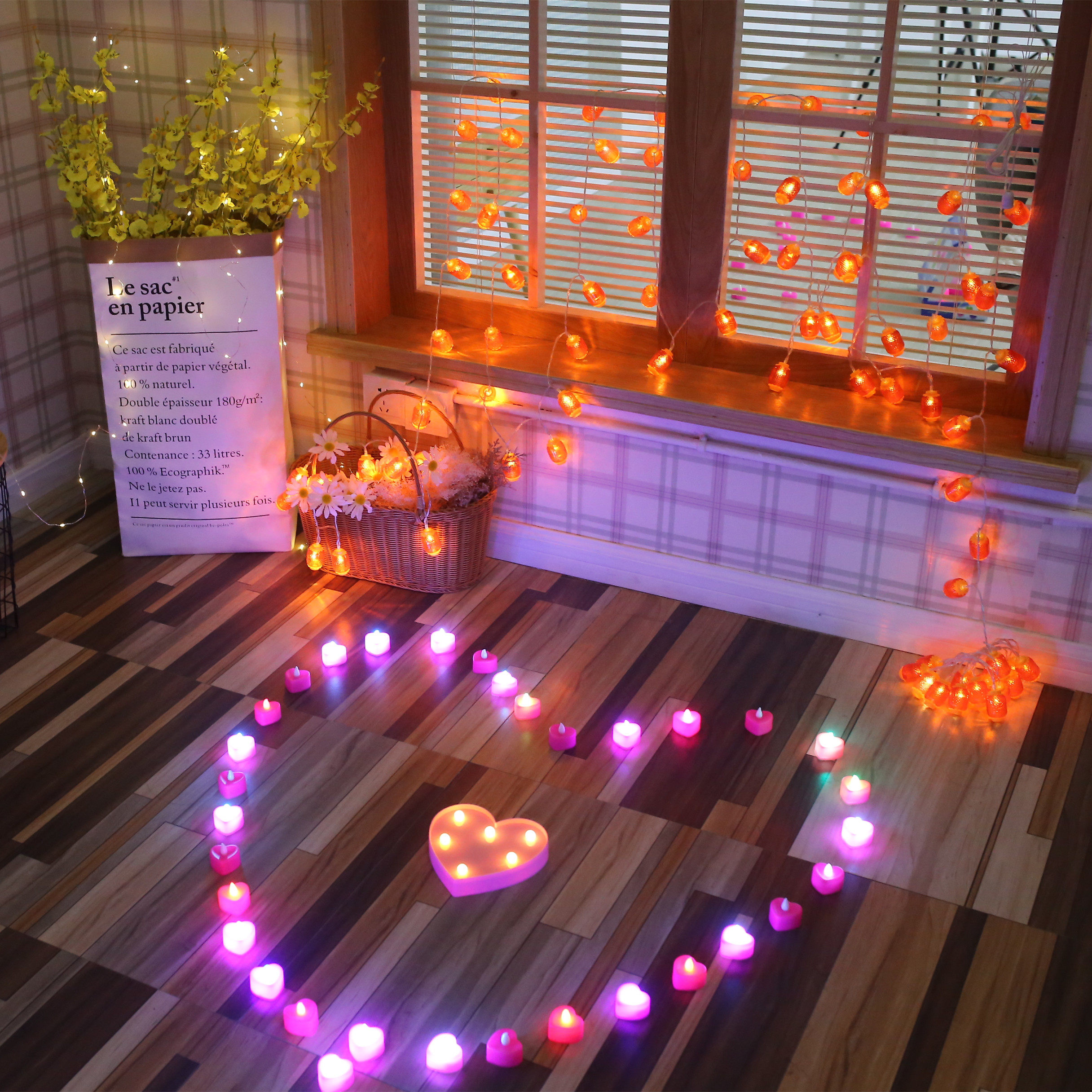 Electronic Candle Romantic Creative Rose Flower Loving Shape Table White Courselove Sumarriage Prop LED Light Candle Birthday Light