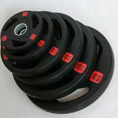 Three-hole environmental protection package rubber barbell gym private education studio business home load flying Bell national standard hole distance