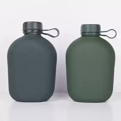 Military training kettle large capacity 1L baby bag portable mountaineering outdoor special students military training back pot thick water cup aluminum