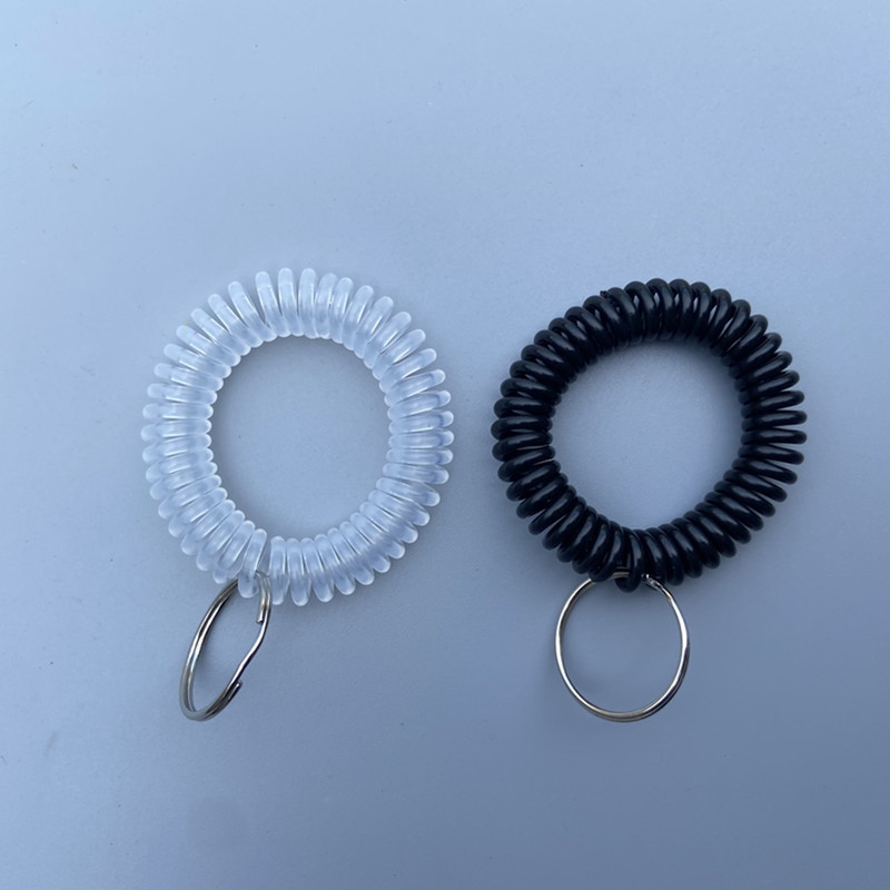 Anti-Lost Key Bracelet Keychain Swimming Wrist Keychain Spring Key Holder Key Lanyard Key Ring