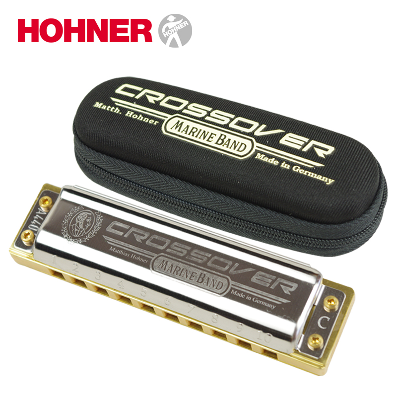 Germany Hohner and Lai Ten Hole Blues Blues Harmonica Marine Band Crossover MBC