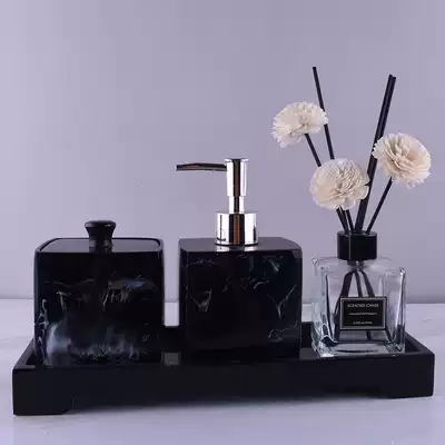 Hotel bathroom five-piece set Wedding toiletries set European-style bathroom set Bathroom supplies mouthwash cup tray