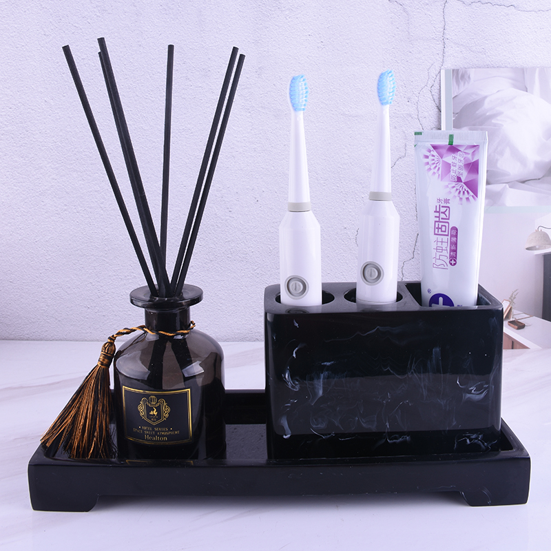Electric toothbrush shelve with makeup room Teeth Seat Couple Toiletries Cup Toothbrushing Cup INCENSE BATHROOM WASH TOILETRIES FIVE PIECES OF TOILETRIES