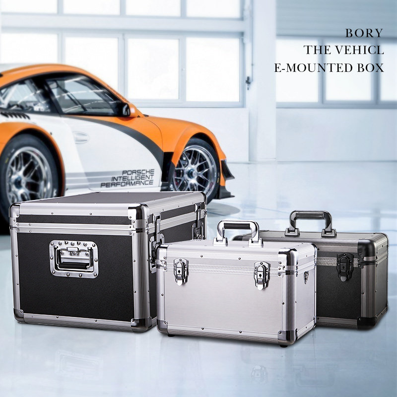 Multi-function vehicle vehicle toolbox household hardware maintenance toolbox instrument and equipment box handheld container