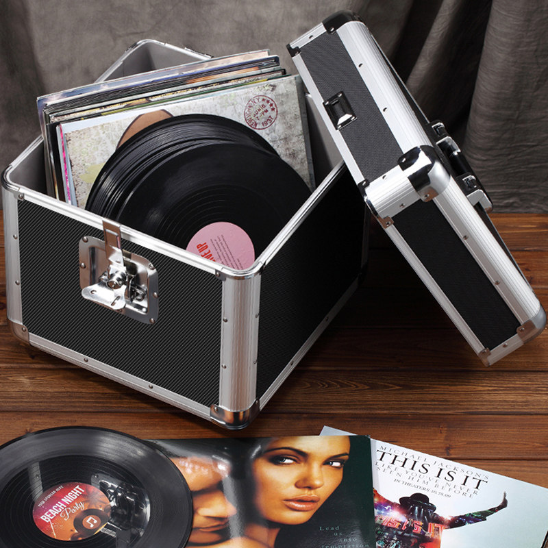 cd containing box Black glue record collection box on-board lp CD box dvd containing box album containing box moisture-proof