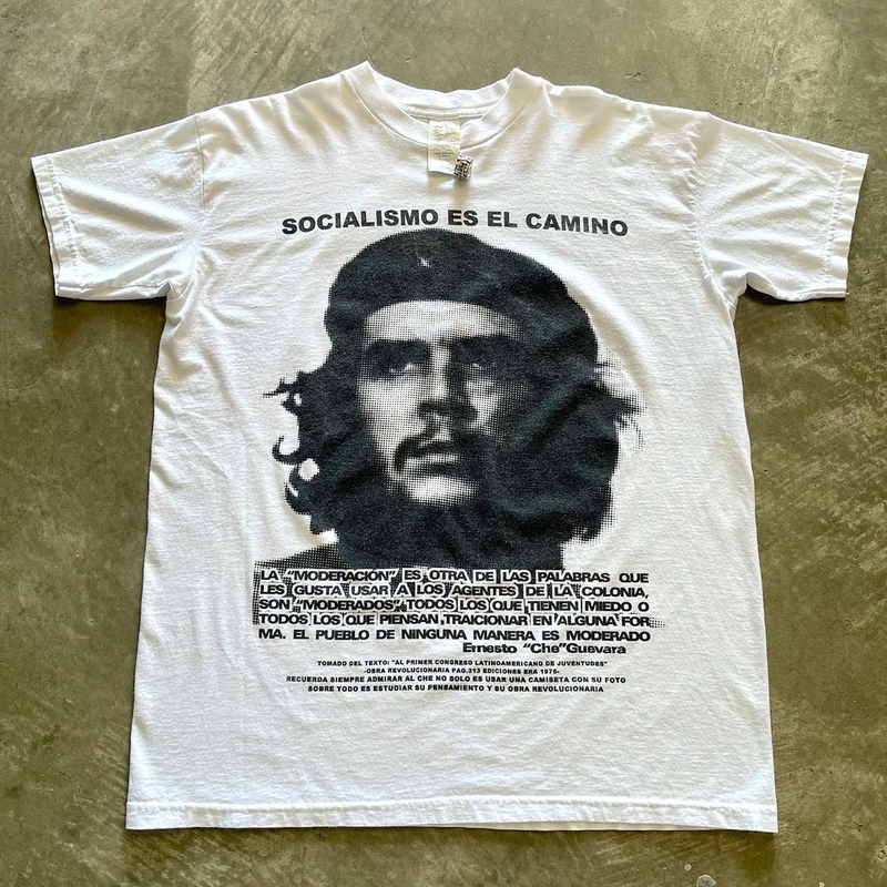 Cuban Revolutionary Hero Che Guevara Vintage High Street Fashion Brand Short-Sleeve T-Shirt Cuban Revolutionary Hero Che Guevara Vintage High Street Fashion Brand Short-Sleeve T-Shirt