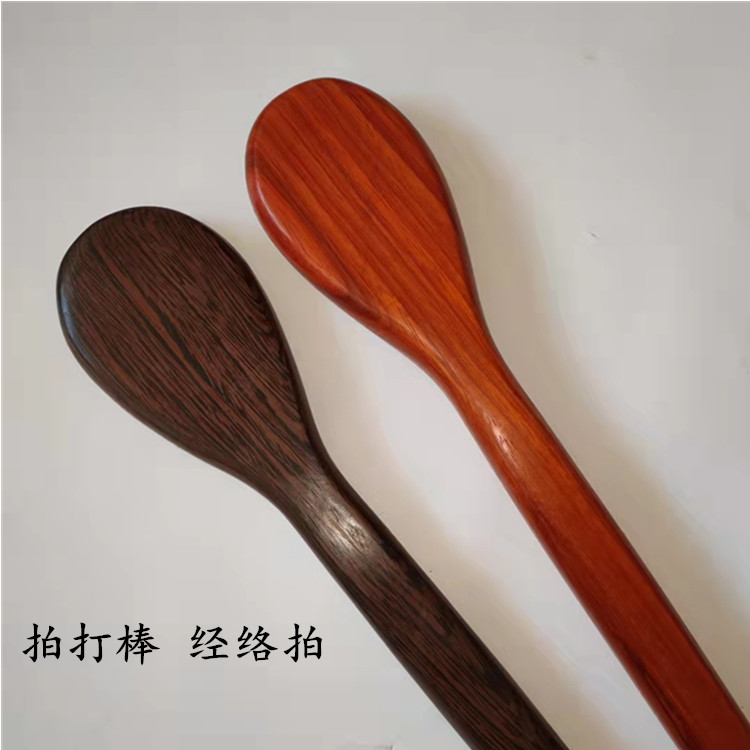 Chicken wings wood slap rod tap on the network to take care of the solid wood massage hammer on the back of the whole body pound