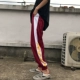 Phiên bản Hàn Quốc của mùa xuân mới phong cách Harajuku nam và nữ chân chùm quần harem màu sắc phù hợp với ngọn lửa in quần lỏng lẻo thủy triều