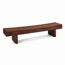 Simple creative log shoe bench Nordic solid wood shoe change bench designer clothing store mall rest bench bench bench