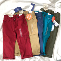 21 new childrens mens and womens treasure in the New Years Day spring high waist multi color straight casual pants trousers