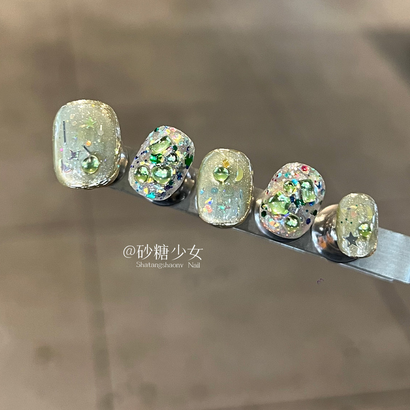 Green Cat-Eye Short Wear-On Nails 2026 New Style High-End Nail Patches Unique and Beautiful Handmade Wearable Nail Art Green Cat-Eye Short Wear-On Nails 2026 New Style High-End Nail Patches Unique and Beautiful Handmade Wearable Nail Art