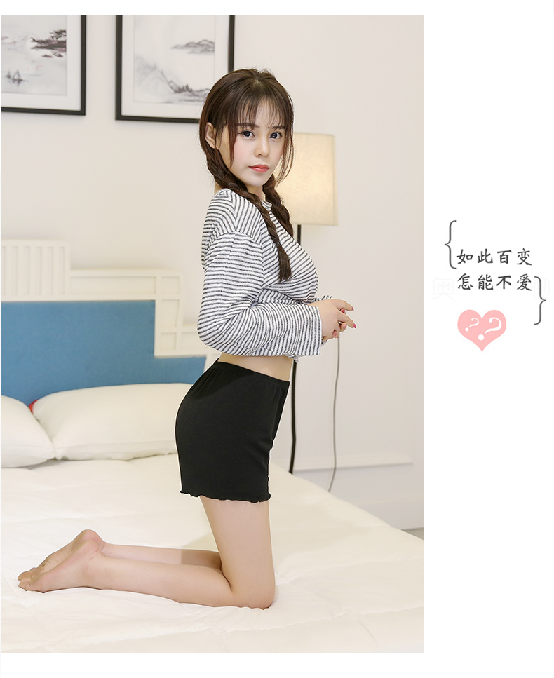 Có thể mặc lỏng chống ánh sáng an toàn quần bên trong và bên ngoài của phụ nữ mùa hè mỏng phần xà cạp bảo hiểm chống sói quần short kích thước lớn cao eo quần ngắn nữ đẹp
