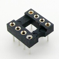 IC Seat 6p 8p 12 24p 28p 40p flat foot round hole DIP chip holder IC integrated delivery seat