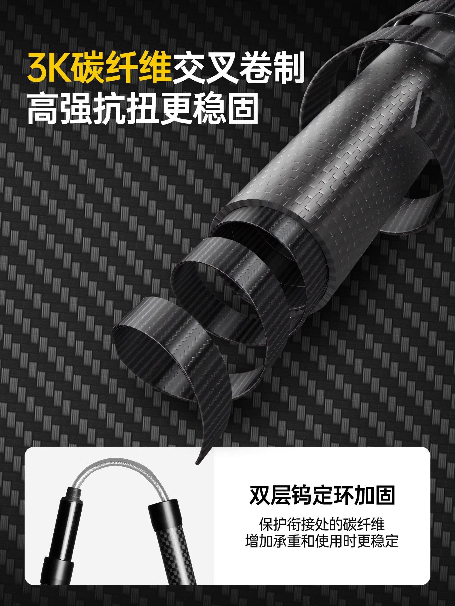 Explorer Professional Outdoor Carbon Fiber Trekking Poles Hiking Equipment Ultra-Light Telescopic Foldable Lightweight for Men and Women