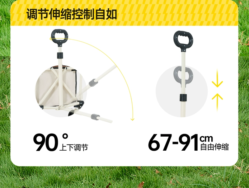 Explorer cắm trại xe đẩy ngoài trời xe cắm trại có thể gập lại cắm trại trailer xe đẩy tay tập hợp xe kéo nhỏ