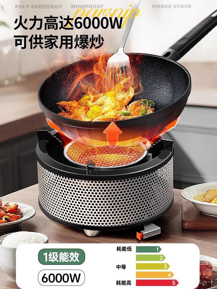 Cassette Stove, Outdoor Stove, Gas Stove, Tea Stove, Portable Camping and Picnic Equipment, Complete Set of Separate Cooking Utensils