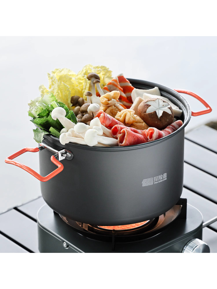 Outdoor Cookware Set Camping Picnic Equipment Complete Set Kettle Cookware Tableware Set Pot Cassette Stove Special Pot