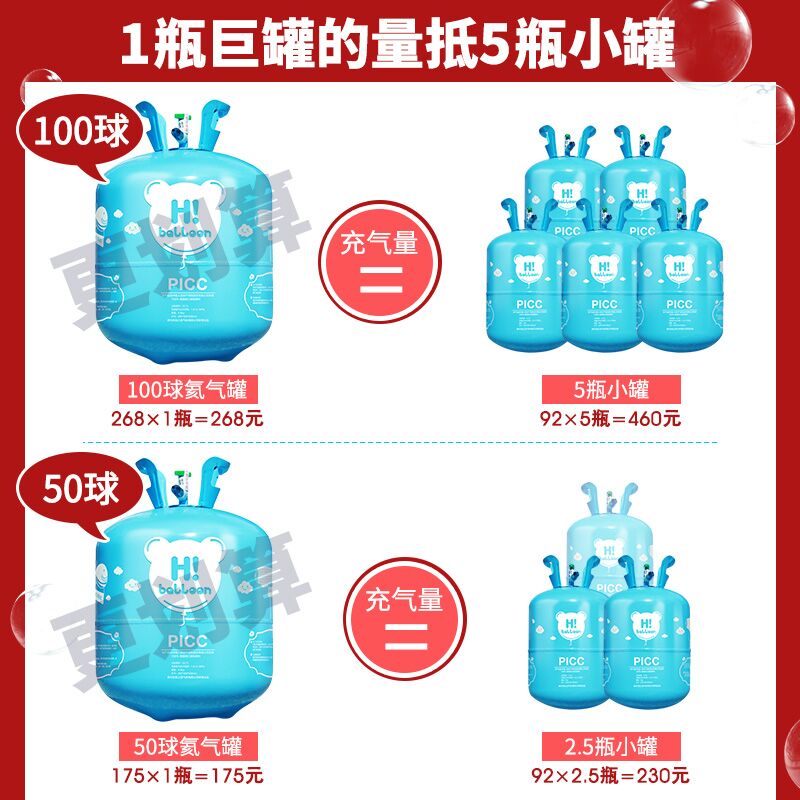 Helium tank Nitrogen size bottle inflatable pump machine Wedding room decoration Birthday decoration Floating air ball Household