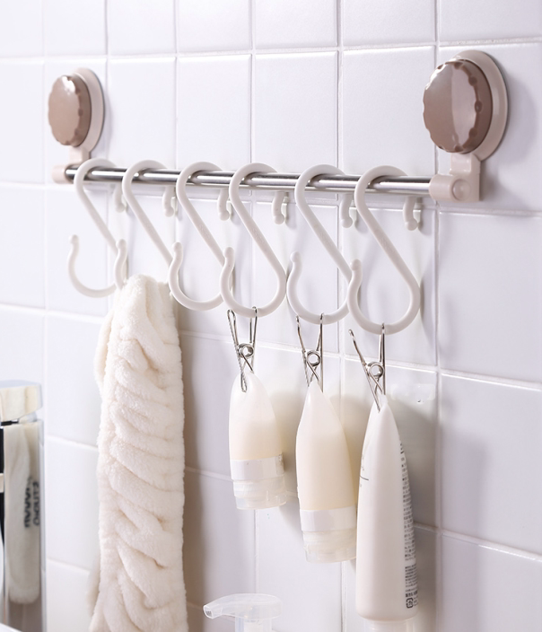 S-shaped hook plastic kitchen storage artifact s-shaped small hook bathroom two-way hook 10 packs