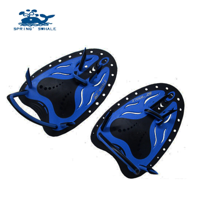 WHALE whale webbing beginner practice silicone soft-edged bicolor swimming gear paddling palm for boys and girls