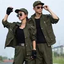 New outdoor military fans airborne division army green cotton wear-resistant scratch-resistant field training uniform camouflage suit men