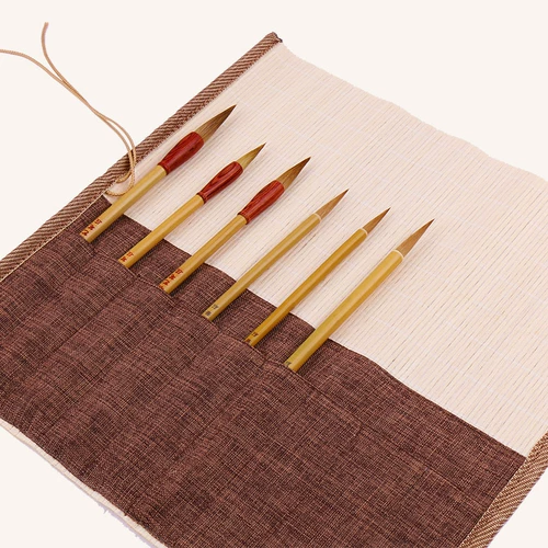 Кисть для письма, большая штора, плетеная система хранения, точилка, китайский стиль