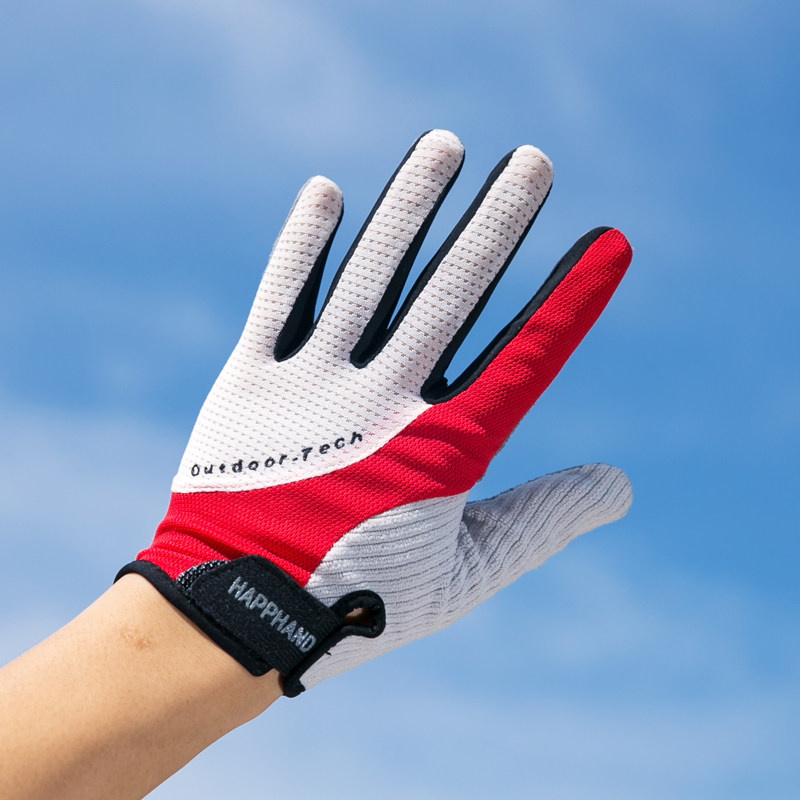 (Clearance special price) outdoor men and women sports cycling mountaineering non-slip full finger gloves thin mesh breathable sunscreen