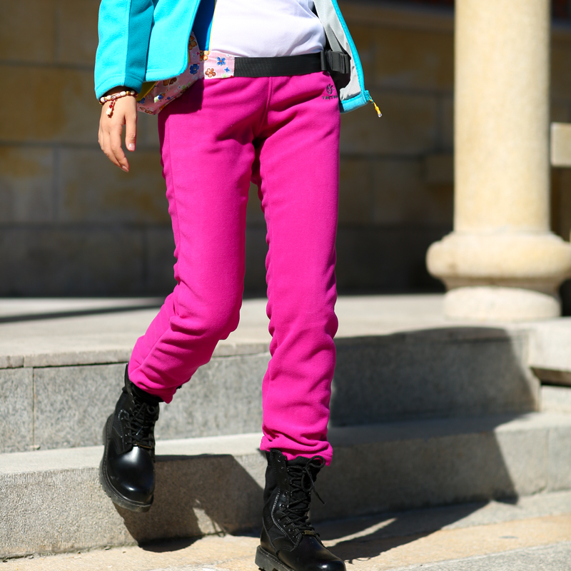 Tultuo outdoor sports catch suede pants woman thickened rocking grain suede warm punching pants liner autumn and winter climbing long pants