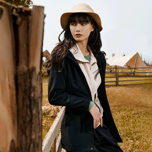 Дорожная длинная бархатная ветрозащитная удерживающая тепло альпинистская спортивная куртка, средней длины