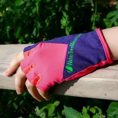 Outdoor semi-finger quick-drying gloves travel non-slip wear-resistant breathable quick-drying gloves riding sports touch gloves for men and women