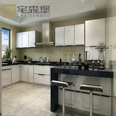 Customized overall cabinet Hong Kong 304 stainless steel? Car Shenzhen custom kitchen quartz stone countertop paint door panel