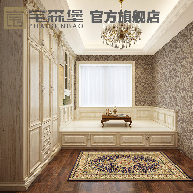 Pure solid wood door panel custom tatami pine multi-layer solid wood rubber wood cabinet E1 American red oak