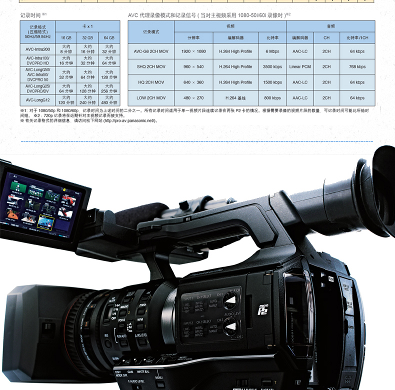 Panasonic / Panasonic AJ-PX298MC chuyên nghiệp HD flash máy quay phim DV máy quay cầm tay - Máy quay video kỹ thuật số máy quay kỹ thuật số