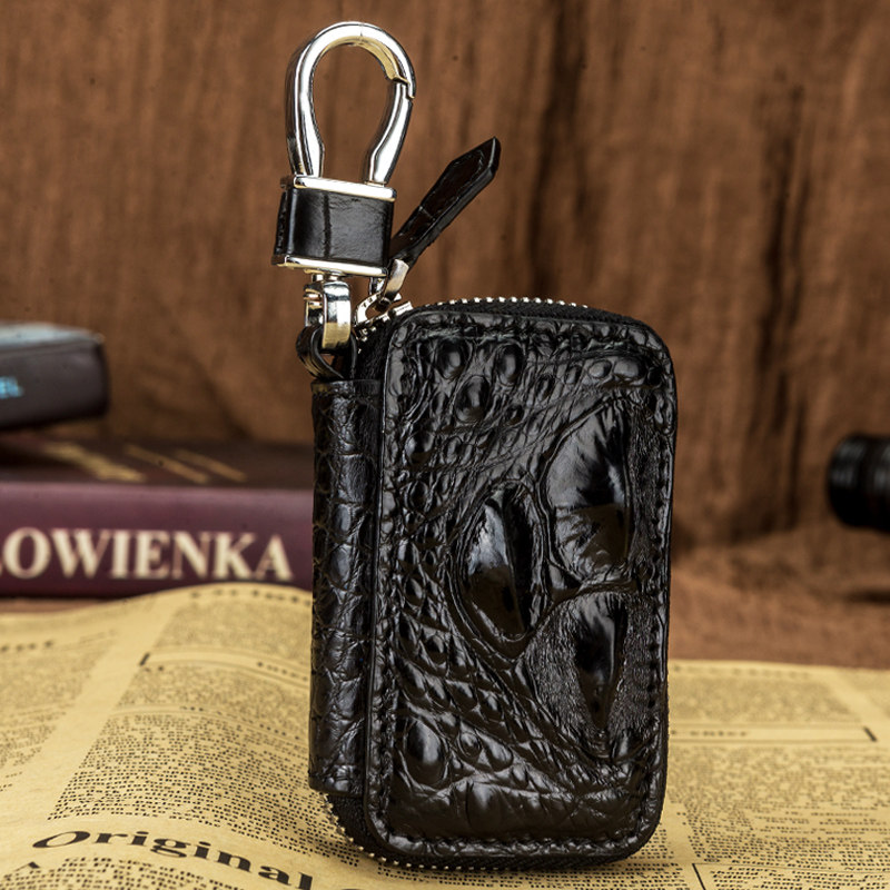 Gator skin car keypack for men and women BMW Benz Audi Volkswagen Toyota General Leather Remote Control Key Set