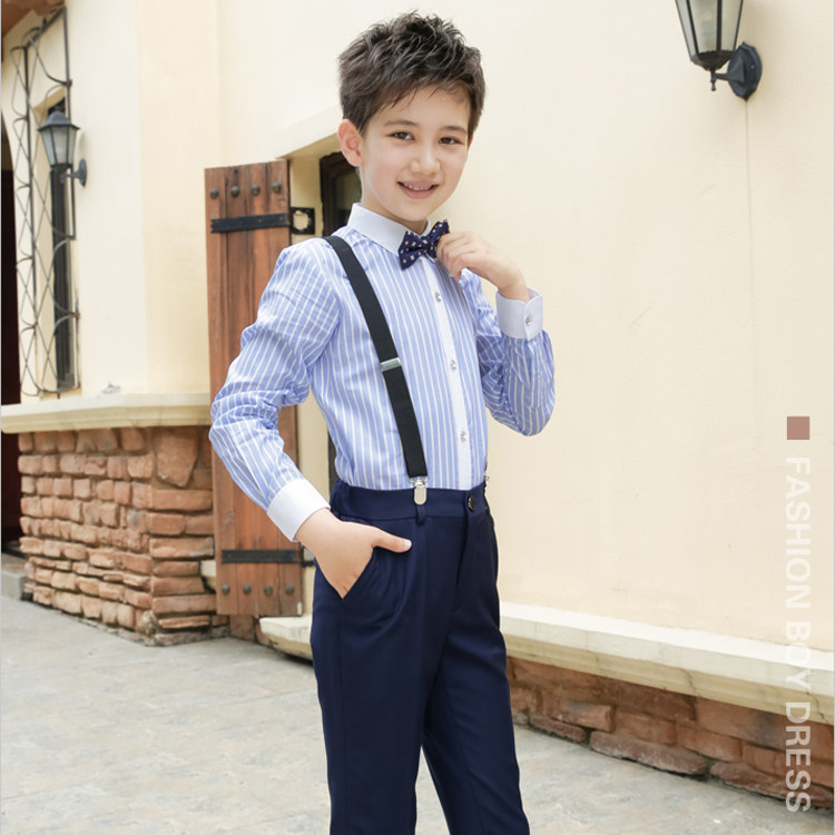 Children's Gown Boy Little Host Model Walking Show Show Flower Boy Boy Piano Inglén School Uniforms Big Child Suit-Taobao