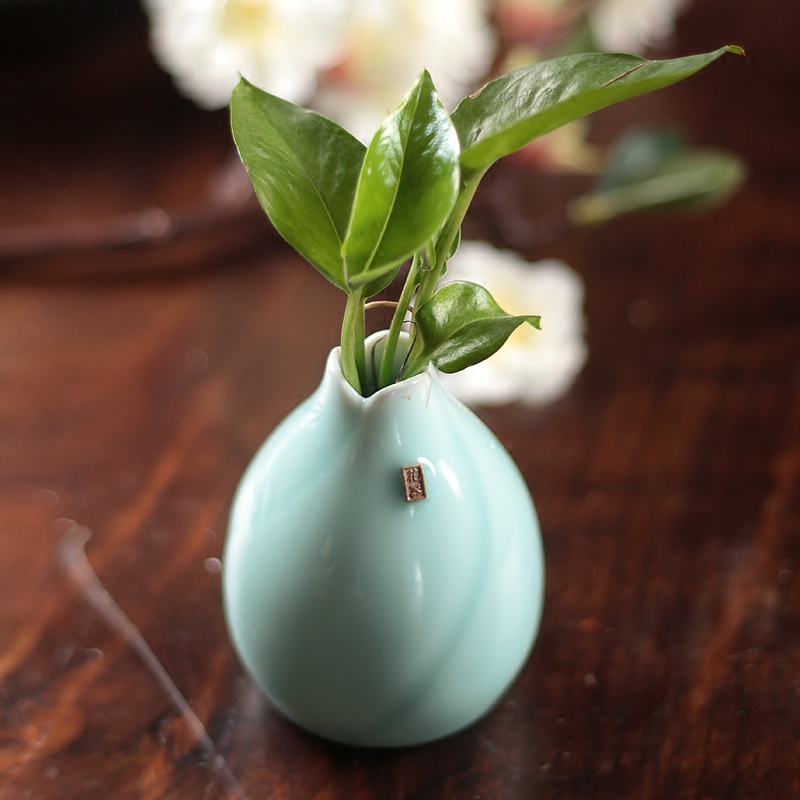 Ceramic vase furnishing articles creative floral outraged hydroponic floret bottle of China domestic act the role ofing table flower vase decoration