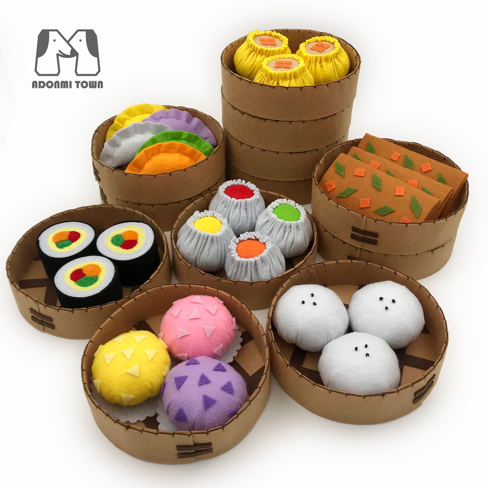 Non-woven handmade food finished product steamer Daquan kindergarten children's dining room pretending to be home wine early education knowledge material education toys