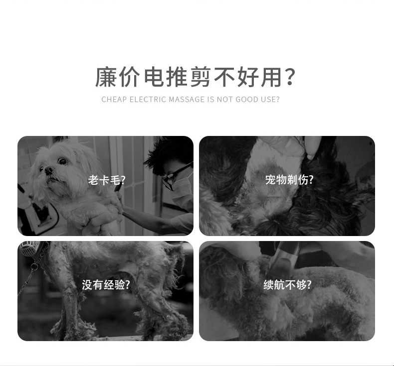 Thú cưng cắt tóc chó cạo râu đẩy chó cắt lông Teddy công cụ cắt mèo bit làm đẹp 200 - Cat / Dog Beauty & Cleaning Supplies Con lăn tĩnh điện ChomChom Roller.
