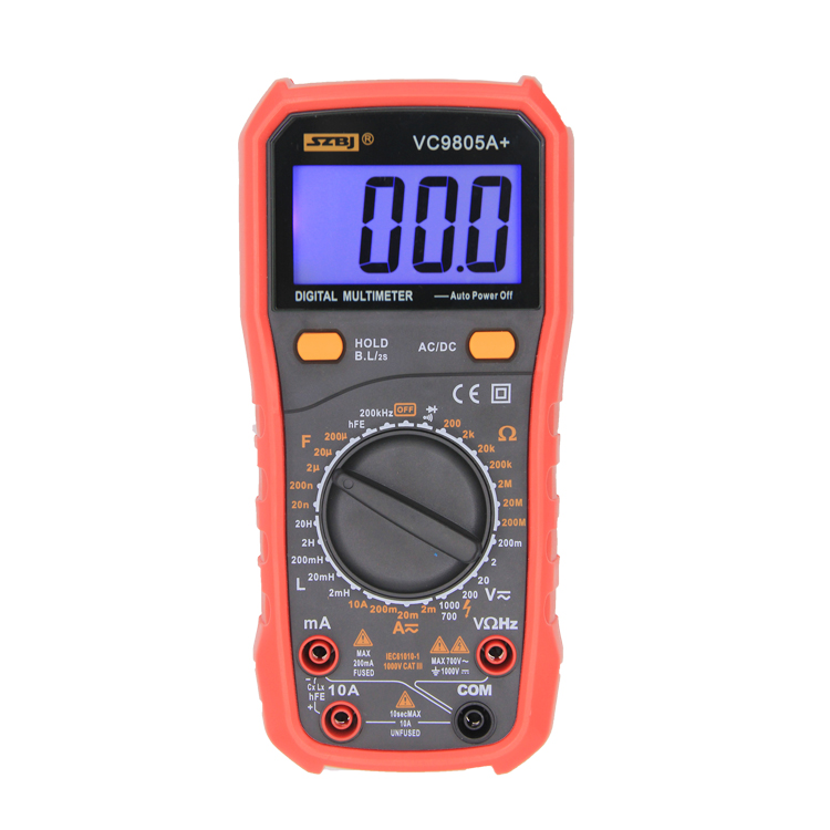 Binjiang Instrument VC9805A with induced capacitor resistance frequency measurement multi - functional digital meter