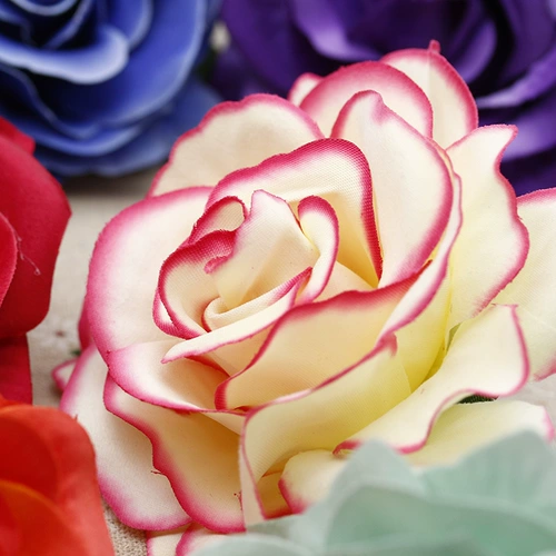 Симуляция удача роза шелк цветок DIY Сумка для головного убора дома дома цветы