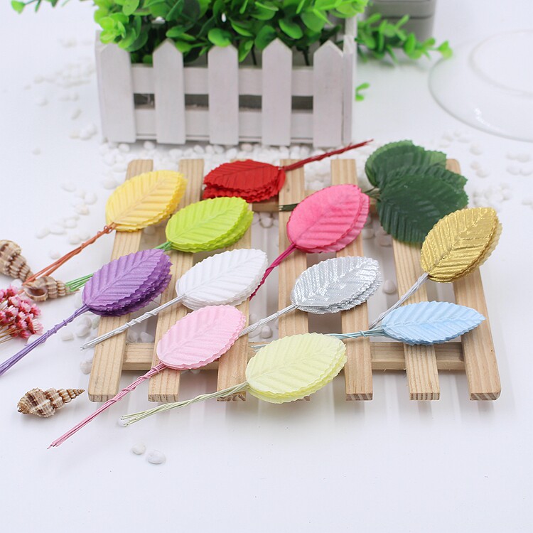 DIY garland headdress hair accessories simulation small leaves a bunch of 10 handmade floral wholesale materials
