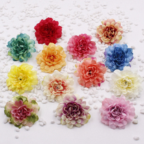 DIY handmade decorative floral simulation flower chrysanthemum multi-layer peony silk flower cloth flower fake flower flower head flower