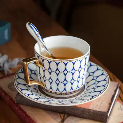 Classic ins style coffee cup European small luxury bone China high-end flower tea cup Exquisite British afternoon tea cup set