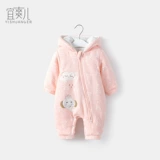 Зимний детский спальный мешок для новорожденных для младенца, детское боди для выхода на улицу, увеличенная толщина