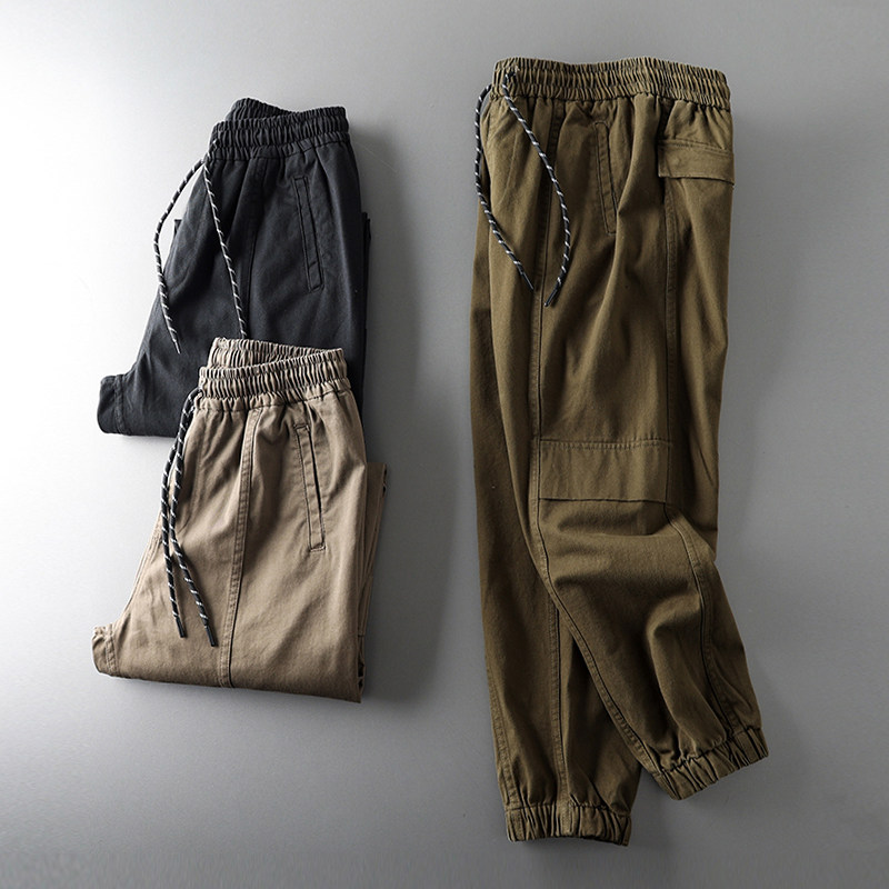 Foreign Trade Raw Tail Single Cut Mark American Engineering Pants Men Fit Martin Boots Autumn Winter Tide Card Pants Outlet Men's Clothing Casual Pants