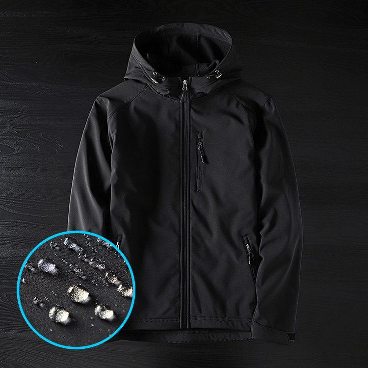 Foreign trade tail single one-line cut soft shell assault clothing men's winter jacket windbreaker men's waterproof frock coat