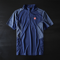  Foreign trade export tail single quick-drying sports breathable polo shirt mens short-sleeved tide brand original single cut standard cattle goods stand-up collar T-shirt