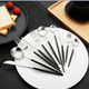 Portugal 304 Internet celebrity ins style stainless steel western restaurant knife and fork spoon three-piece set home tableware steak set full set