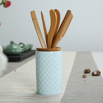 Tianlong Ceramic Kung Fu Tea Set Accessories Tea Ceremony Six Gentlemen Set Chinese Bamboo Tea Needle Tea Spoon Tea Clip Tea Shovel