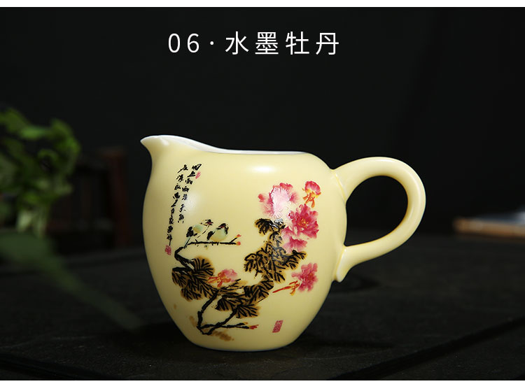 Càn Long gốm hoàn chỉnh bộ trà Kung Fu bộ trà biển phụ kiện rò rỉ Ge Yao bình uống trà